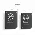 a picture of two signs that say no smoking and no smoking - Photo #3
