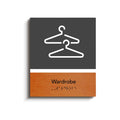 Information signs Wardrobe Closet Sign: Wood Sign — "Dragon" Design - Photo #1