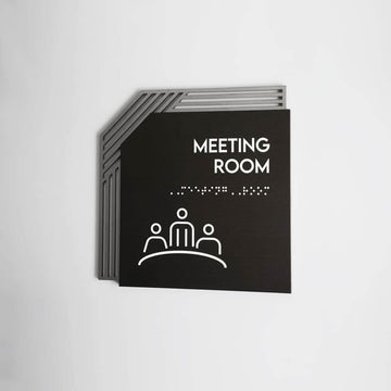 Information signs Utility Room Door Sign - Stainless steel & Wood Door Plate " Authentic " Design - Photo #9