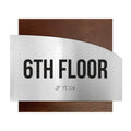Floor Signs - Steel Sign For 6ft Floor "Wave" Design - Photo #9