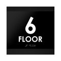 Floor Signs - 6ft Floor Sign "Buro" Design - Photo #1