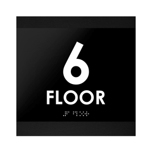 Floor Signs - 6ft Floor Sign "Buro" Design