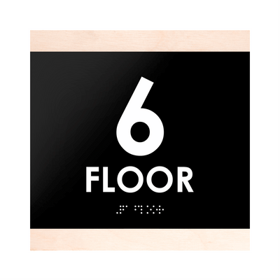 Floor Signs - 6ft Floor Sign "Buro" Design