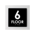 Floor Signs - 6ft Floor Sign - Interior Acrylic Sign - "Simple" Design - Photo #3