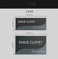 Door Signs Door Sign with Name — Double Acrylic Sign — "Gray Calm" - Photo #4
