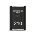 Door Numbers Office Door Number Sign & Name Plates: Stainless Steel & Wood — "Otherside" Design - Photo #2