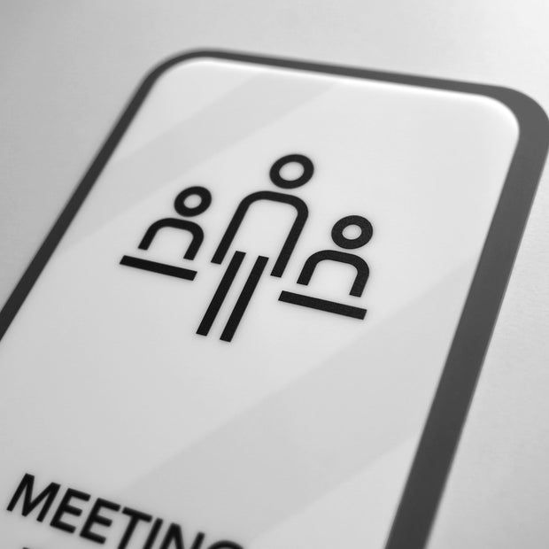 Акриловая табличка «Meeting Room» — "Elegant" дизайн