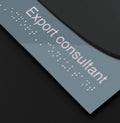 Door Signs Door Sign with Name — Double Acrylic Sign — "Gray Calm" - Photo #7