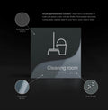 Information signs Wi-Fi Signs: - Double Acrylic Door Plate — "Gray Calm" Design - Photo #6