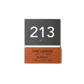 Door Numbers Office Door Number Sign & Name Plates: Acrylic & Wood — "Dragon" Design - Photo #1
