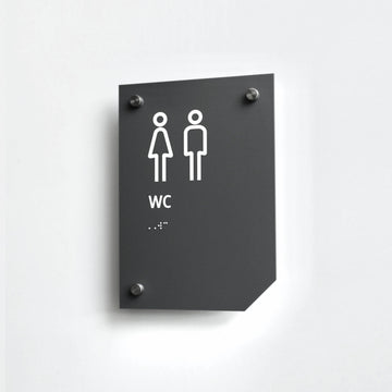 a black and white sign on a white wall - Photo #5