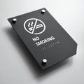a no smoking sign on a white surface - Photo #7