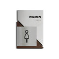 Bathroom Signs Woman Interior Sign for Restroom - "Creative" Design - Photo #1