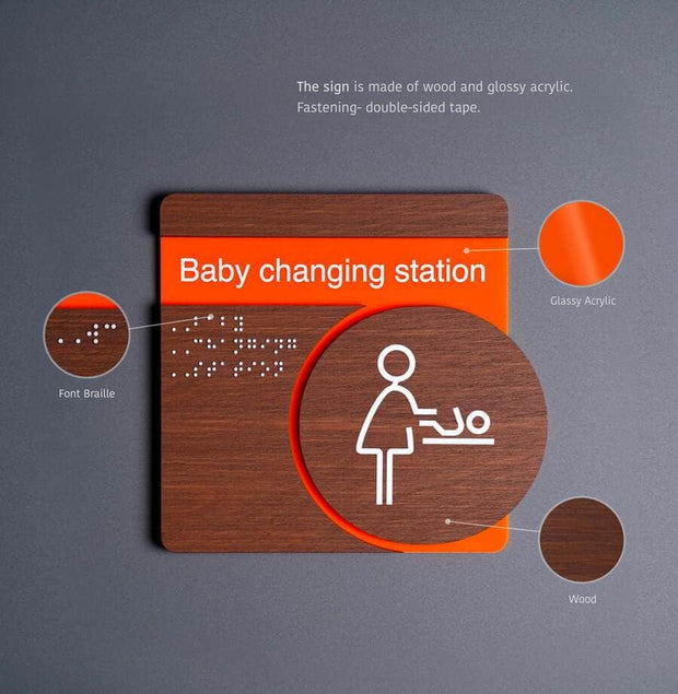 Information signs Shower Signage - "Genova" Design