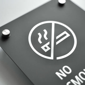 a sign that says no smoking on it - Photo #8