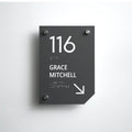 a close up of a sign on a wall - Photo #1