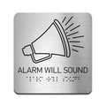 Information Signs - Alarm Will Sound Sign - Steel Sign - Photo #7