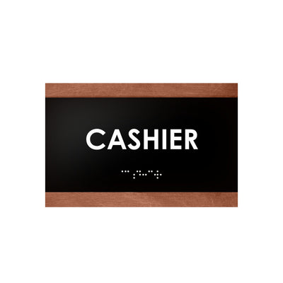 Door Signs - Cashier Signs Wood Door "Buro" Design