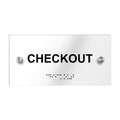 Checkout Signs - Acrylic Door Plate "Classic" Design - Photo #2
