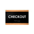 Door Signs - Checkout Signs Wood Door "Buro" Design - Photo #3
