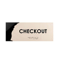 Door Signs - Checkout Sign - Wood Door Plate "Sherwood" Design - Photo #13