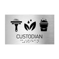 Information Signs - Custodian Sign - Stainless Steel - Photo #4