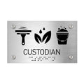 Information Signs - Custodian Sign - Stainless Steel - Photo #3