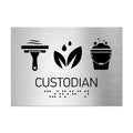Information Signs - Custodian Sign - Stainless Steel - Photo #2