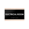 Door Signs - Electrical Room Wood Door Sign "Buro" Design - Photo #13