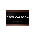 Door Signs - Electrical Room Wood Door Sign "Buro" Design - Photo #5