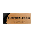 Door Signs - Electrical Room Wood Door Sign "Sherwood" Design - Photo #10