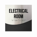 Door Signs - Electrical Room Office Door Signs - Stainless Steel & Wood "Jure" Design - Photo #24