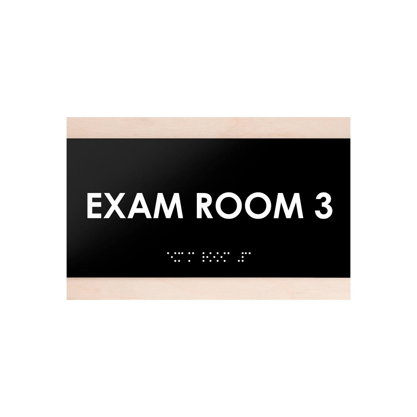 Exam Room - Custom Wood Door Sign "Buro" Design