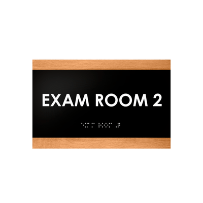 Exam Room - Custom Wood Door Sign "Buro" Design