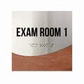 Exam Room Sign - Interior Office Door Signs - Stainless Steel & Wood "Jure" Design - Photo #16