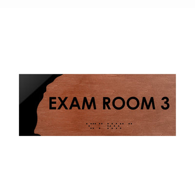 Exam Room Custom Wood Door Sign "Sherwood" Design