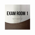 Exam Room Sign - Interior Office Door Signs - Stainless Steel & Wood "Jure" Design - Photo #15