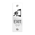 Information Signs - ADA Exit Sign With Braille - Clear Acrylic - Photo #2