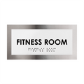 Door Signs - Fitness Room Door Plate - Stainless Steel Sign - "Modern" Design - Photo #2