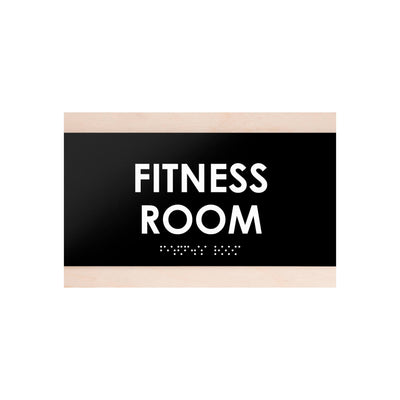 Door Signs - Fitness Room Wood Door Sign "Buro" Design