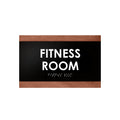 Door Signs - Fitness Room Wood Door Sign "Buro" Design - Photo #12