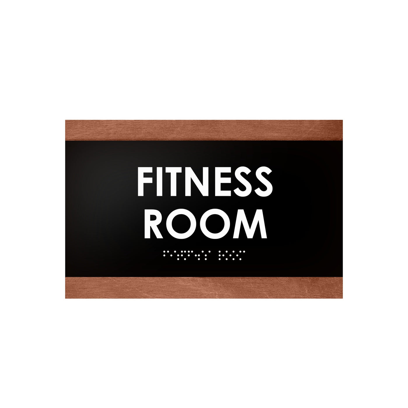 Door Signs - Fitness Room Wood Door Sign "Buro" Design