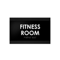 Door Signs - Fitness Room Wood Door Sign "Buro" Design - Photo #4