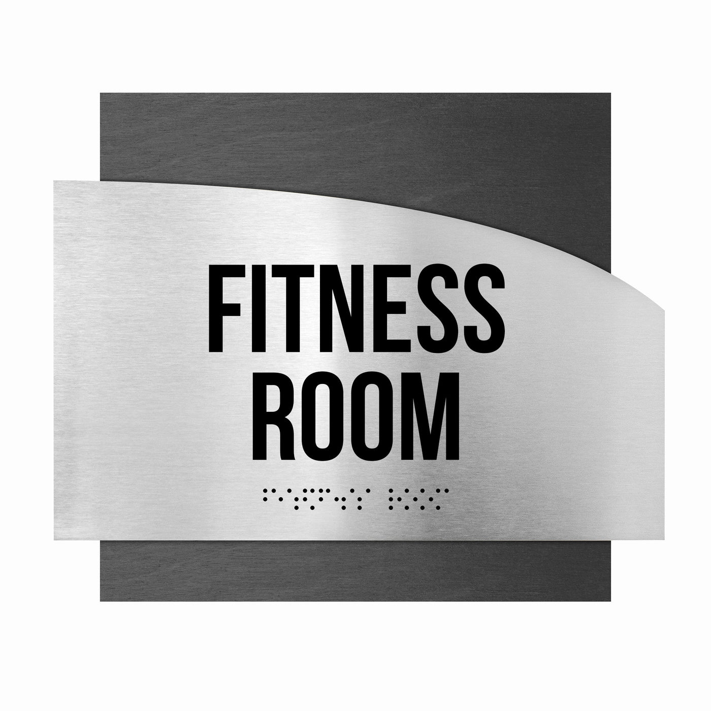 Fitness Room Steel Sign "Wave" Design