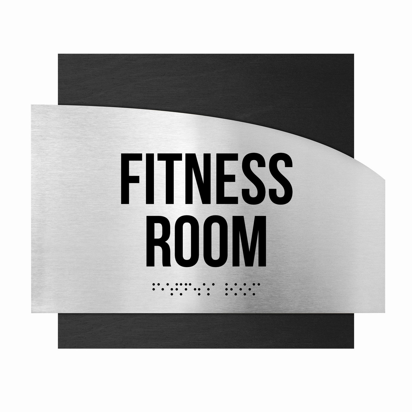 Fitness Room Steel Sign "Wave" Design