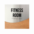 Door Signs - Fitness Room Signs - Stainless Steel & Wood "Jure" Design - Photo #11