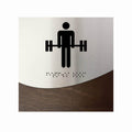 Information Signs - Fitness Room Signs Stainless Steel & Wood "Jure" Design - Photo #14