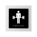 Information Signs - Acrylic Fitness Room Sign "Simple" Design - Photo #7