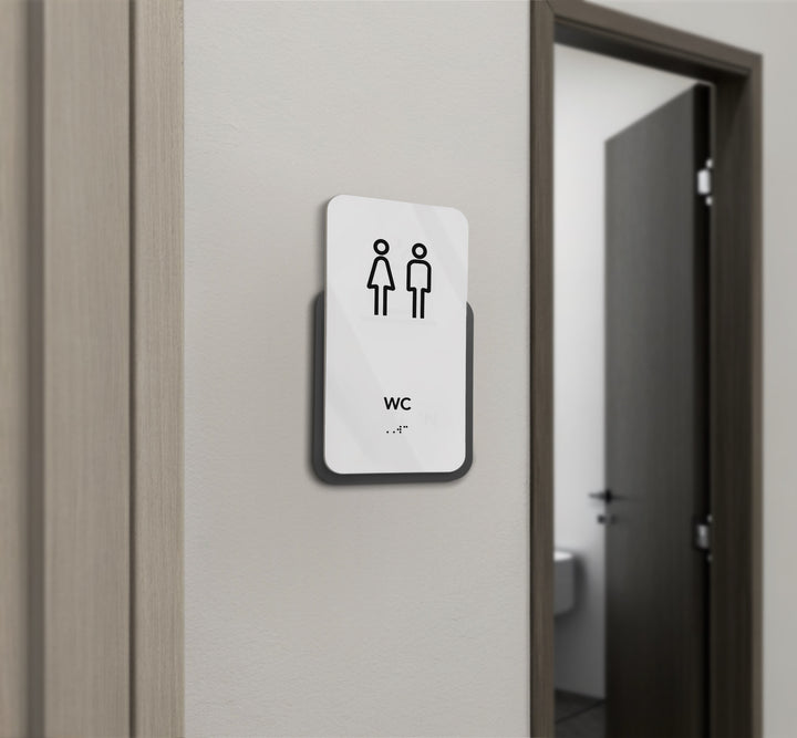 Акрилова табличка на туалет — "Elegant" дизайн