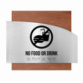 Information Signs - Wooden No Food Or Drink Sing "Wave" Design - Photo #18